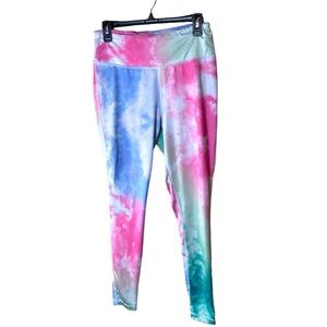 Crown & Ivy Pastel Tye Dye Work Out Leggings Size M